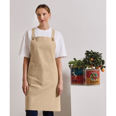 PR129 Cross Back Barista Bib Apron