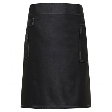 PR135 Division Waxed-Look Denim Waist Apron