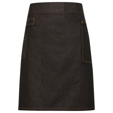 PR135 Division Waxed-Look Denim Waist Apron