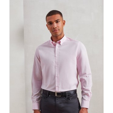 PR238 Cotton-Rich Oxford Stripes Shirt