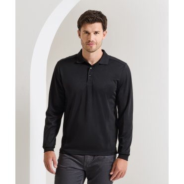PR617 Long Sleeve Coolchecker Pique Polo