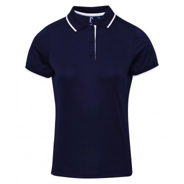 PR619 Women's Contrast Coolchecker Polo