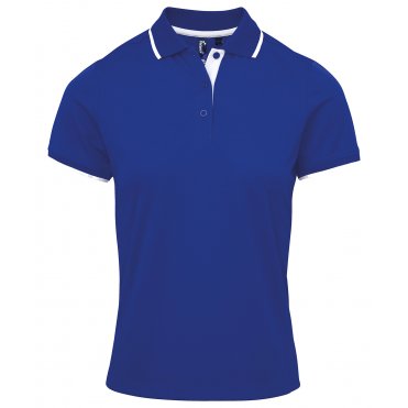 PR619 Women's Contrast Coolchecker Polo