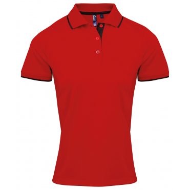 PR619 Women's Contrast Coolchecker Polo