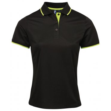PR619 Women's Contrast Coolchecker Polo