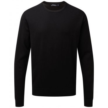 PR692 Crew Neck Cotton-Rich Knitted Sweater