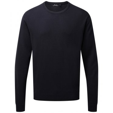 PR692 Crew Neck Cotton-Rich Knitted Sweater