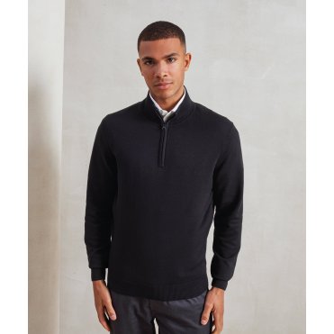 PR695 1/4 Zip Knitted Sweater