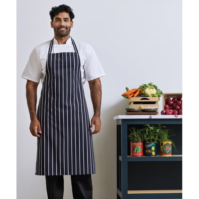 Premier PR110 Striped Bib Apron