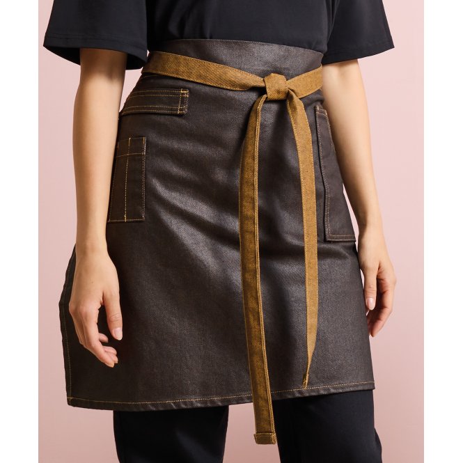 Premier PR135 Division Waxed-Look Denim Waist Apron