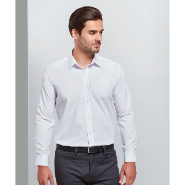 PR204 Poplin Fitted Long Sleeve Shirt
