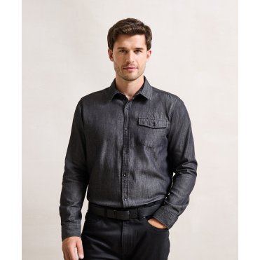 PR222 Jeans Stitch Denim Shirt
