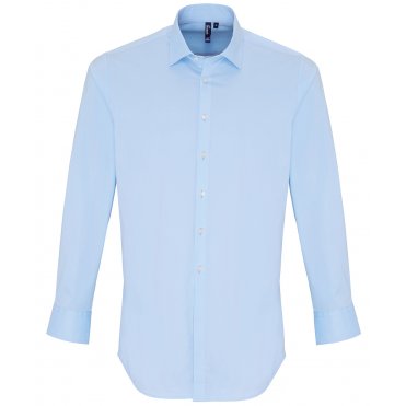 PR244 Stretch Fit Cotton Poplin Long Sleeve Shirt