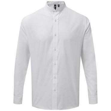 PR258 Banded Collar Grandad Long Sleeve Shirt