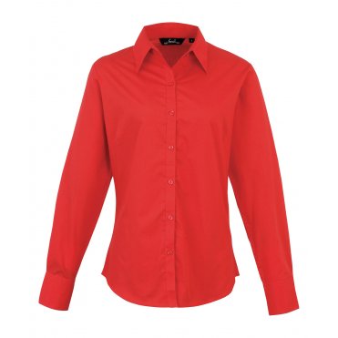 PR300 Women's Poplin Long Sleeve Blouse