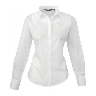 PR300 Women's Poplin Long Sleeve Blouse
