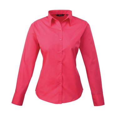 PR300 Women's Poplin Long Sleeve Blouse