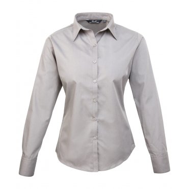 PR300 Women's Poplin Long Sleeve Blouse