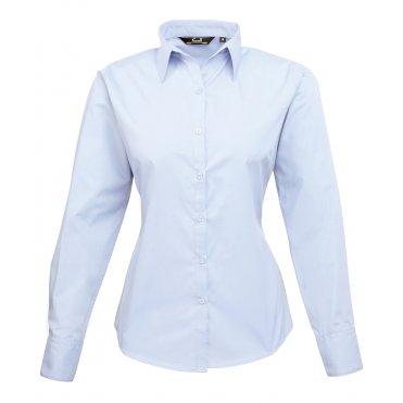 PR300 Women's Poplin Long Sleeve Blouse