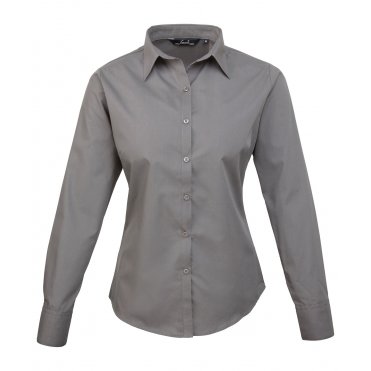 PR300 Women's Poplin Long Sleeve Blouse