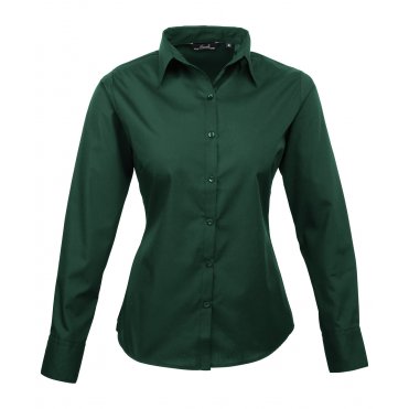 PR300 Women's Poplin Long Sleeve Blouse