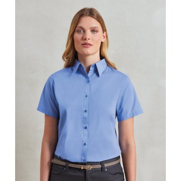 PR302 Women's Short Sleeve Poplin Blouse