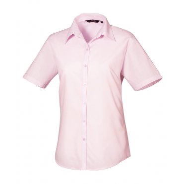 PR302 Women's Short Sleeve Poplin Blouse