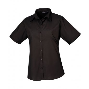 PR302 Women's Short Sleeve Poplin Blouse