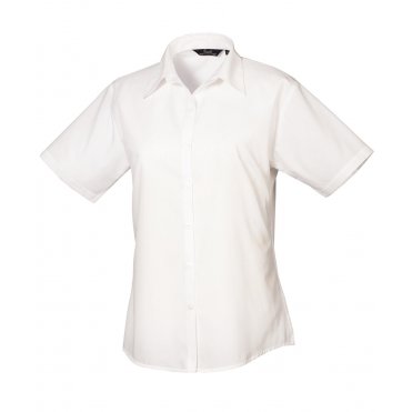 PR302 Women's Short Sleeve Poplin Blouse
