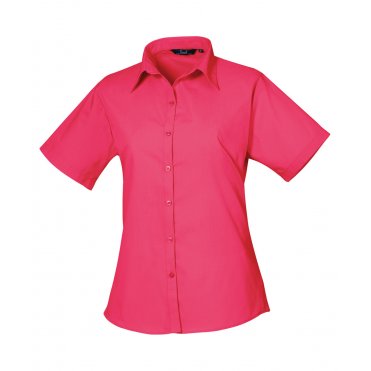 PR302 Women's Short Sleeve Poplin Blouse