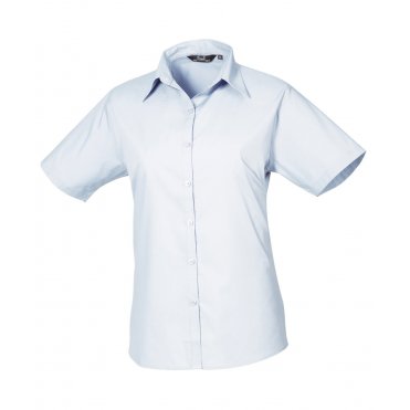 PR302 Women's Short Sleeve Poplin Blouse
