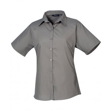 PR302 Women's Short Sleeve Poplin Blouse