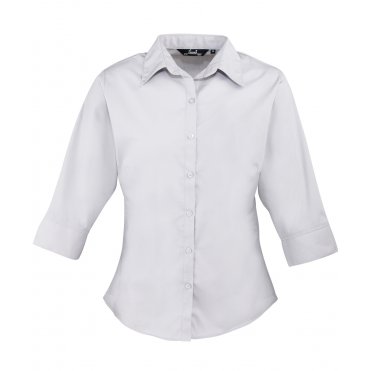 PR305 Women's ¾ Sleeve Poplin Blouse