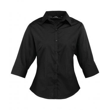 PR305 Women's ¾ Sleeve Poplin Blouse