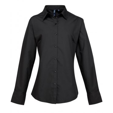 PR307 Women's Supreme Poplin Long Sleeve Shirt
