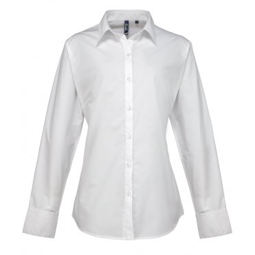 PR307 Women's Supreme Poplin Long Sleeve Shirt
