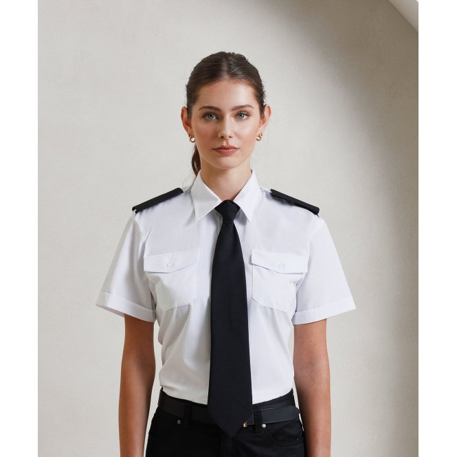 Premier PR312 Women's Short Sleeve Pilot Blouse