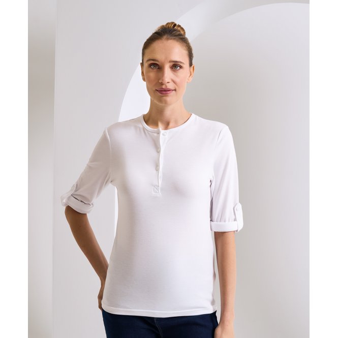 Premier PR318 Women's Long John Roll-Sleeve Tee