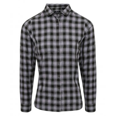 PR350 Women's Mulligan Check Cotton Long Sleeve Shirt