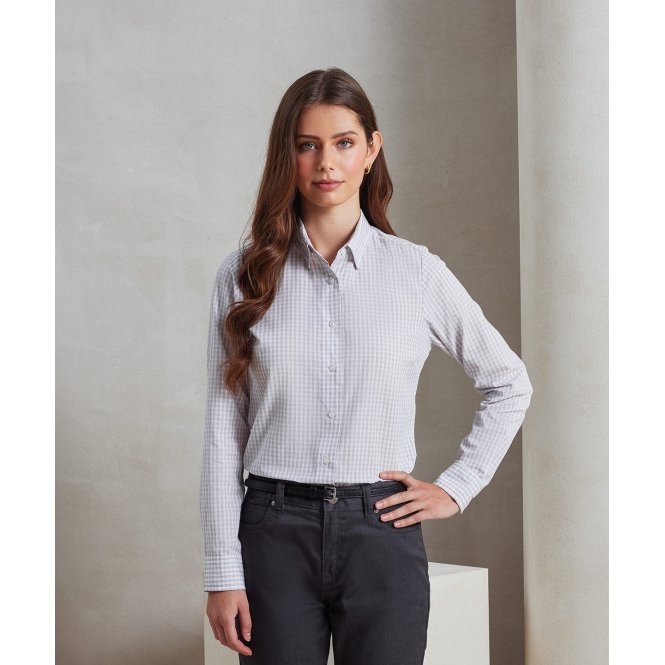 Premier PR352 Women's Maxton Check Long Sleeve Shirt