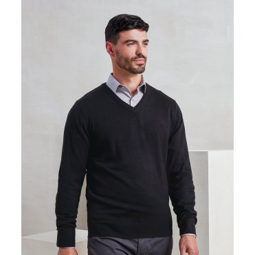 PR400 Essential Acrylic V-Neck Sweater