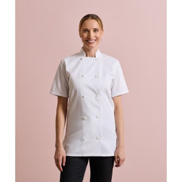 PR670 Women's Short Sleeve Chefs Jacket