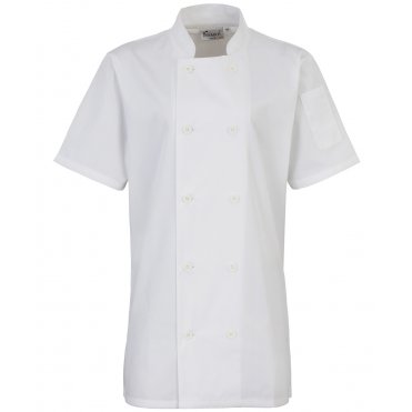 PR670 Women's Short Sleeve Chefs Jacket