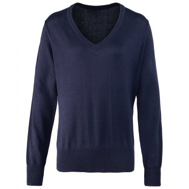 PR696 Women's V-Neck Knitted Sweater