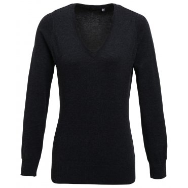 PR696 Women's V-Neck Knitted Sweater