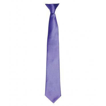 PR755 Colour Satin Clip Tie