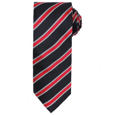 PR783 Waffle Stripe Tie