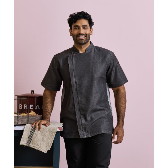 Premier PR906 Chefs Zip-Close Short Sleeve Jacket