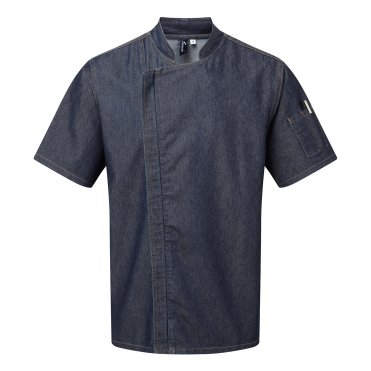 PR906 Chefs Zip-Close Short Sleeve Jacket