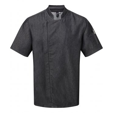 PR906 Chefs Zip-Close Short Sleeve Jacket